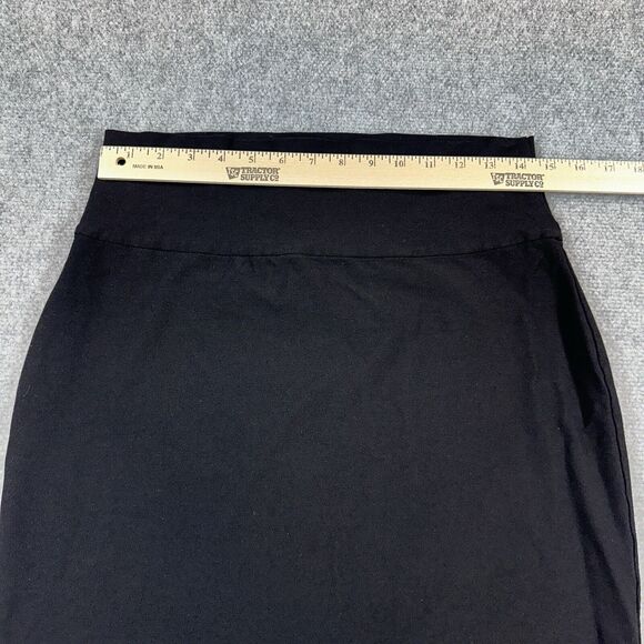Eileen Fisher Skirt Womens Small Black Straight Pencil Work Wear Stretchy tight - Picture 3 of 7